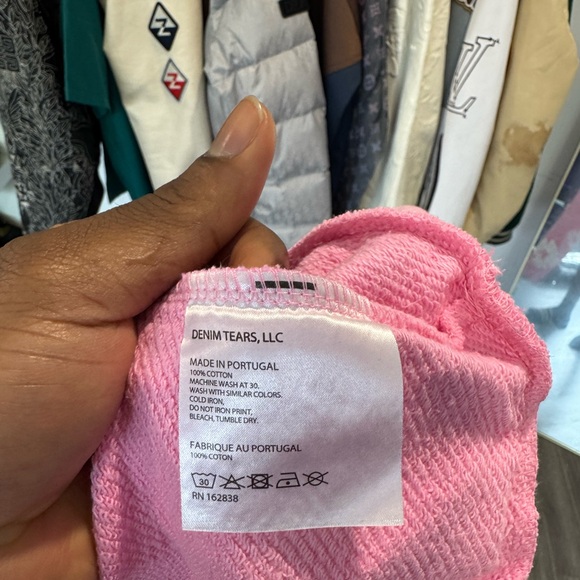 Pink denim tears Hoodie - Picture 6 of 6